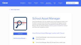 School Asset Manager - Clever application gallery | Clever