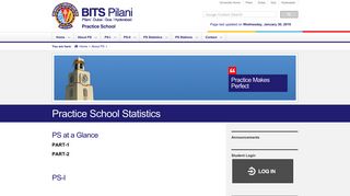 Practice School Statistics - BITS Pilani