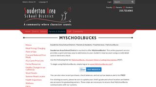 MySchoolBucks - Souderton Area School District
