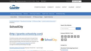 SchoolCity - Granite School District