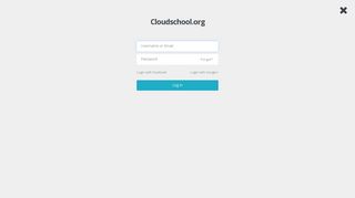 Log In to Cloudschool