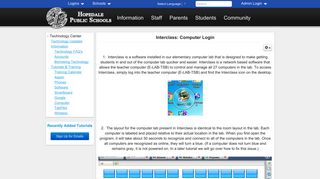 Interclass: Computer Login - Hopedale Public Schools