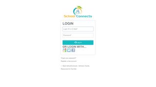 Login | SchoolConnects - Schools, Events, Resources for City Kids