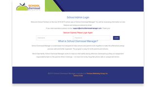 School Dismissal Manager - School Admin
