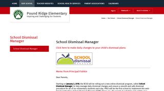 School Dismissal Manager - Bedford Central School District