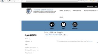 School Dude Log-In • Page - Hancock County Schools
