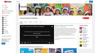 School Enterprise Challenge - YouTube