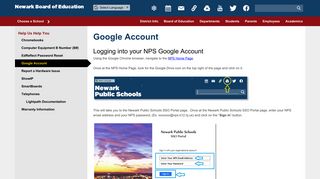 Google Account - Newark Board of Education - Newark Public Schools