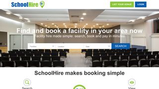 SchoolHire: Facility hire in the UK
