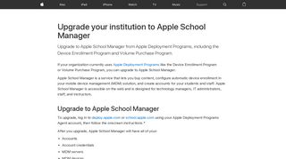 Upgrade your institution to Apple School Manager - Apple Support