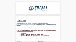 Parents - teams - Lubbock ISD