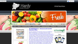 Menus - Hardy County Schools - School Nutrition And Fitness
