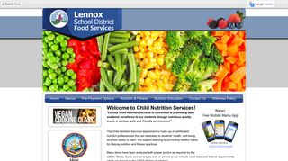 Lennox School District - School Nutrition And Fitness