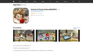 School of Chaos Online MMORPG on the App Store - iTunes - Apple