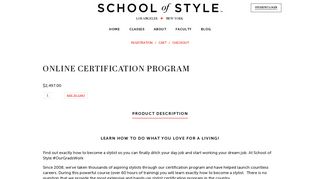 Online Certification Program - School of Style