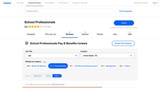 Working at School Professionals: Employee Reviews about Pay ...