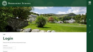 Login - Berkshire School Redesign