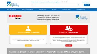 Classroom Direct Login Options | School Specialty