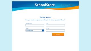 SchoolStore.net - Login