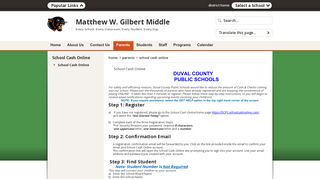 School Cash Online - Duval County Public Schools