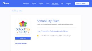 SchoolCity Suite - Clever application gallery | Clever