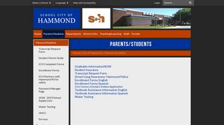 Parents/Students - School City of Hammond