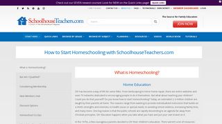 How to Start Homeschooling with SchoolhouseTeachers.com