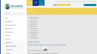 Bowditch Middle School - Math - San Mateo-Foster City School District