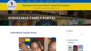 SchoolMAX Family Portal – Imagine Lincoln Public Charter School