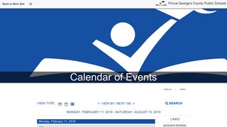 Prince George's County Public Schools Calendar - List