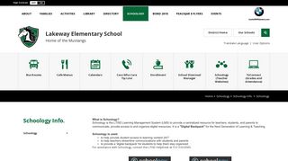 Schoology Info. / Schoology - Lake Travis ISD