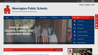 Newington Public Schools: Home