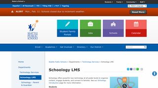 Schoology LMS - Seattle Public Schools
