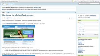 SchoolRack Community Documentation / Signing up for a SchoolRack ...