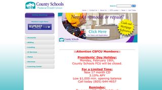 County Schools Federal Credit Union