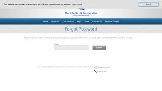 Schools HR Cooperative :: Forgot Password