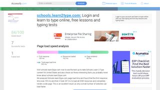 Access schools.learn2type.com. Login and learn to type online, free ...
