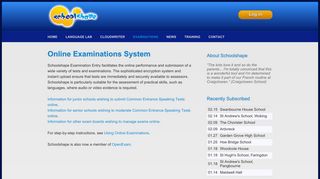 Online Examinations System | Schoolshape