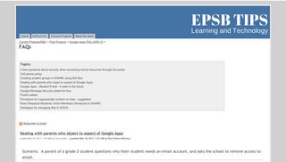 FAQs - TIPS Team - EPSB Ed Tech - Google Sites