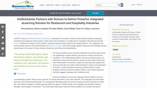 HotSchedules Partners with Schoox to Deliver Powerful, Integrated ...