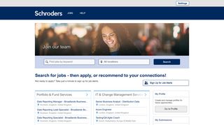 Job Search - Schroders Careers - Jobs