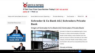 Schroder & Co Bank AG | Schroders Private Bank - Swiss Banking ...