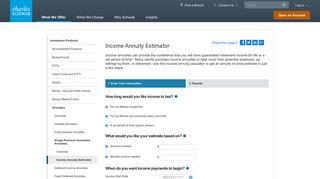Income Annuity Estimator: Calculate Your Payout | Charles Schwab