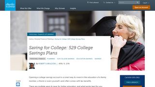 Saving for College: 529 College Savings Plans | Charles Schwab
