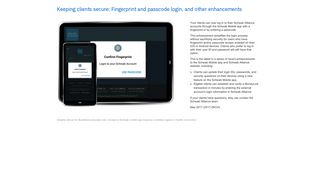 Keeping clients secure: Fingerprint and passcode login, and other ...