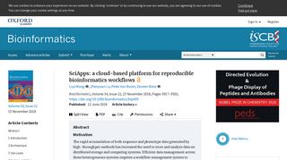 SciApps: a cloud-based platform for reproducible bioinformatics ...