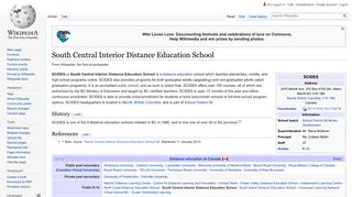 South Central Interior Distance Education School - Wikipedia