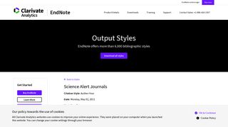 Science Alert Journals | EndNote