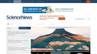 Science News | Daily news articles, blogs and biweekly magazine ...