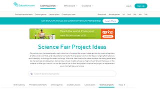 Science Fair Project Ideas - Over 2,000 Free Science Projects Page 5 ...